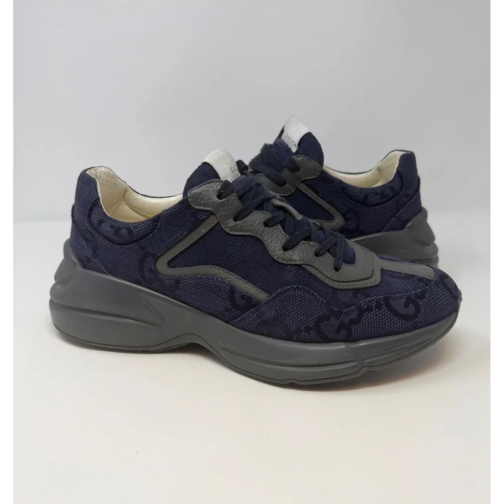 Gucci Rhyton Blue Maxi GG Supreme Sneaker Size 11 US 10 Gucci